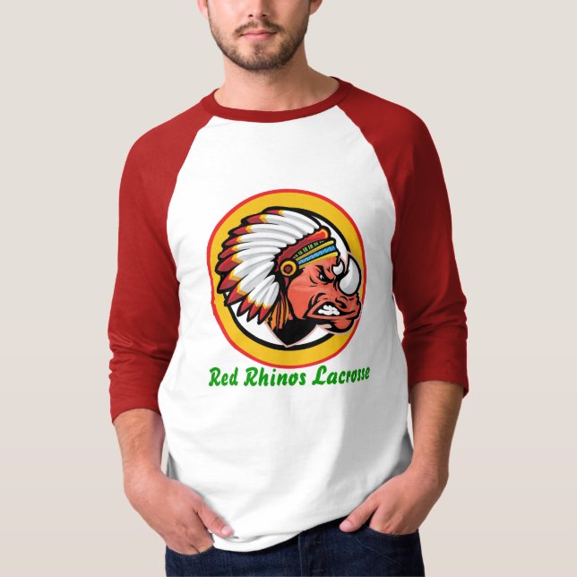 T-shirt Chemise rouge de rhinocéros (Devant)