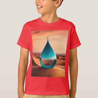 T-shirt "Chemise rouge désert - Espoir au milieu du sable"