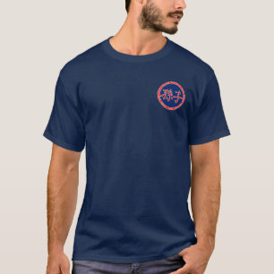 T-shirt Chemise rouge et bleue de Sun Tzu de joint