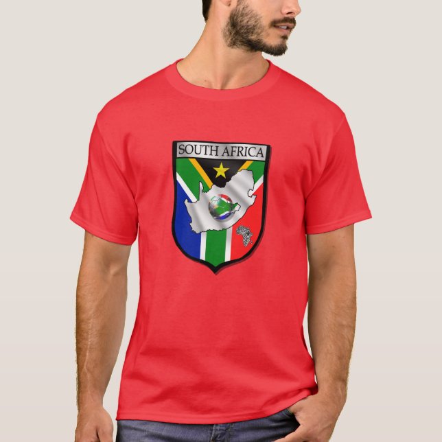 T-shirt Chemise rouge fraîche de fans de foot de l'Afrique (Devant)