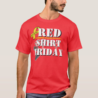 T-shirt Chemise rouge vendredi