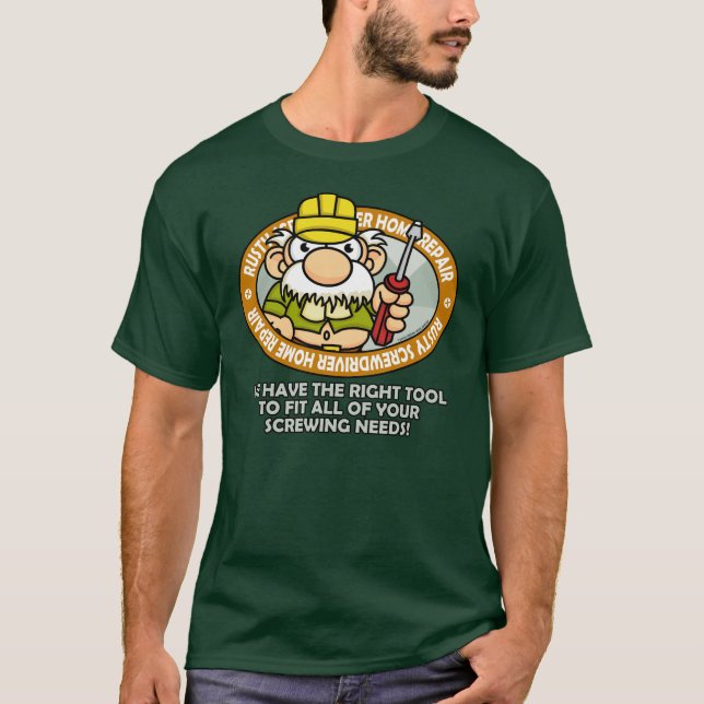 T-shirt Chemise rouillée de tournevis (Devant)
