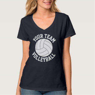 T-shirt Chemise Royal Blue & White de volley-ball féminin