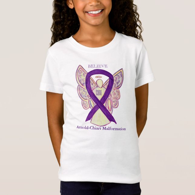 T-Shirt Chemise ruban Arnold-Chiari pour la sensibilisatio (Devant)
