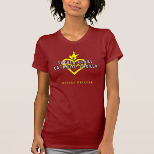 T-shirt Chemise sacrée d'obscurité d'église catholique 