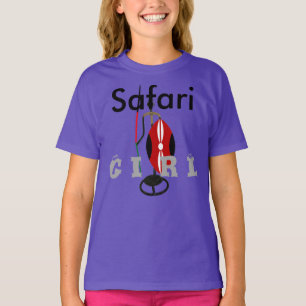 T-shirt Chemise Safari Blue Girl Hakuna Matata