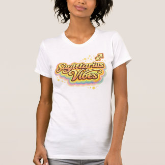 T-shirt Chemise Sagittarius Vibes Rétro Zodiaque | Astrolo