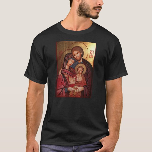 T-shirt Chemise sainte de famille pour eux (Devant)