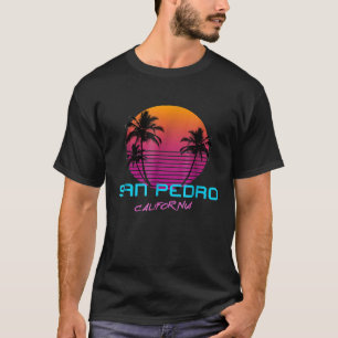 T-shirt Chemise San Pedro California Retro 80s