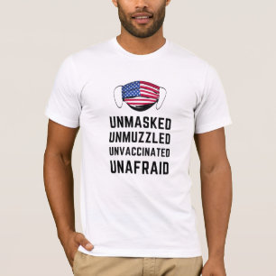 T-shirt Chemise sans effroi non masquée non vaccinée