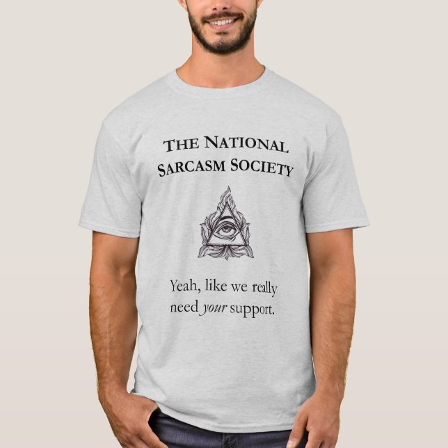 T-shirt Chemise sarcastique - la société nationale de (Devant)
