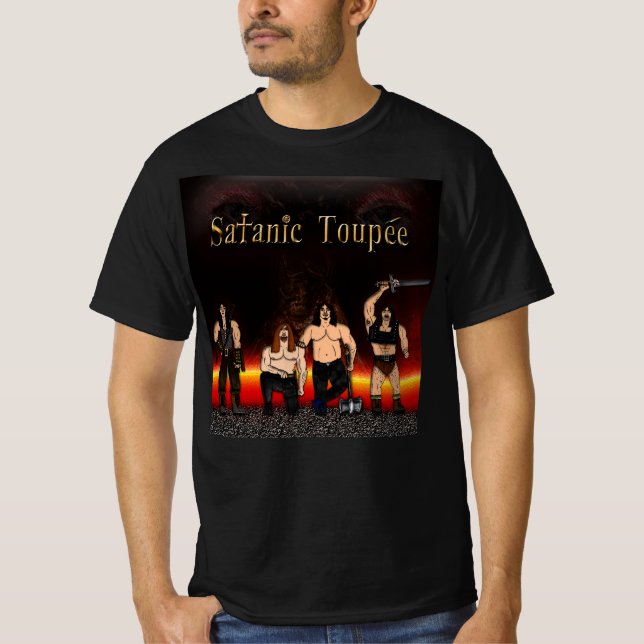 T-shirt Chemise Satanic Toupee "Band Hellscape" (Devant)