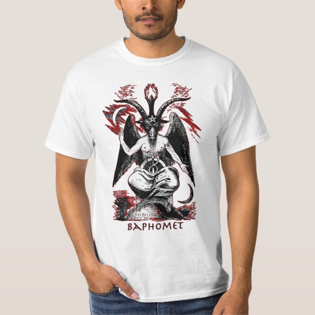 T-shirt Chemise satanique de Baphomet (Devant)
