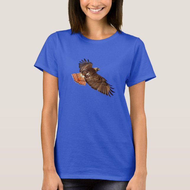 T-shirt Chemise sauvage Flying Red Tail Hawk (Devant)