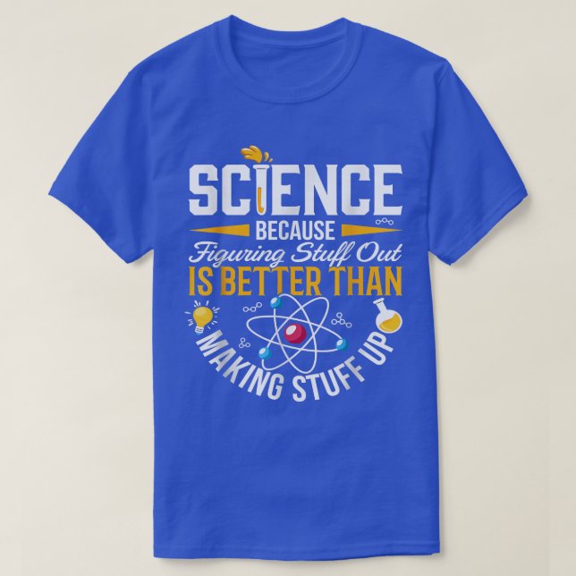 T-shirt Chemise Science, Chemise Science, La Science Est R (Design devant)