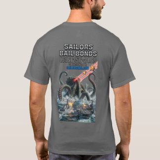 T-shirt Chemise Sea Monster se bat contre la marine améric