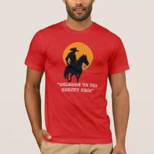 T-shirt Chemise silhouette de cow-boy – Ride Into the Suns