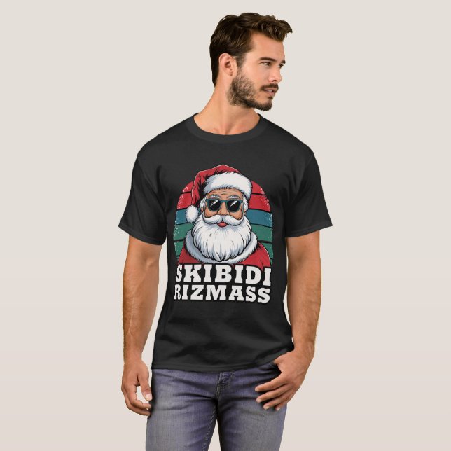 T-shirt Chemise Skibidi Rizzmas (Devant entier)
