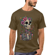 Chemise Skull Skeleton Gothique Art Fantastique So