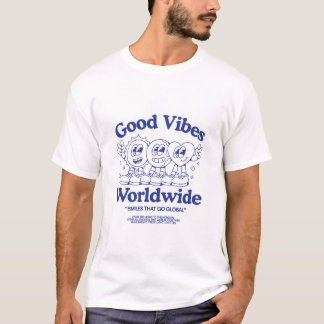 T-shirt Chemise Smiley Good Vibes Worldwide