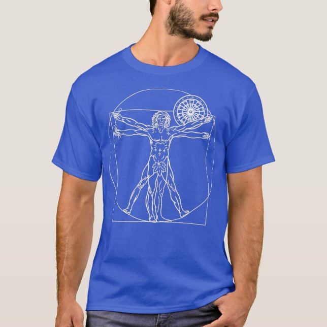 T-shirt Chemise sport de fléchettes - Joueur de fléchettes (Devant)