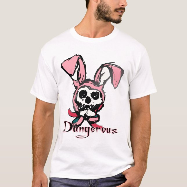 T-shirt Chemise squelettique de lapin (Devant)