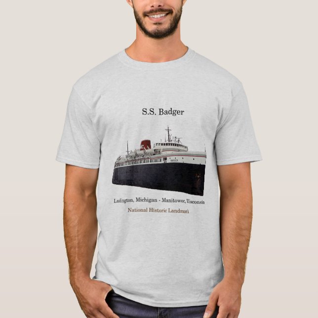 T-shirt Chemise SS Badger National Historic Landmark (Devant)