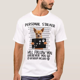 T-shirt Chemise Stalker personnelle, poodle chemise poodie