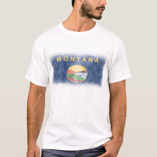 T-shirt Chemise stridente de drapeau du Montana