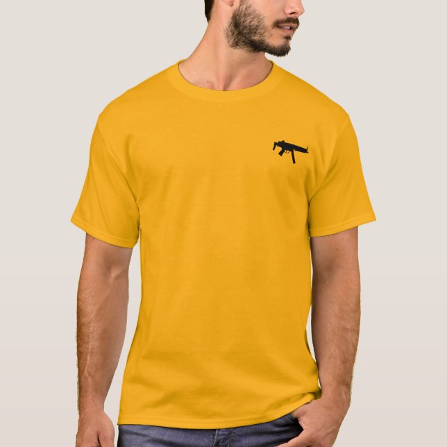 T-shirt Chemise subtile de l'arme à feu MP5 (Devant)