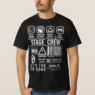 T-shirt Chemise Super Funny Stage Crew - Backstage Tech We