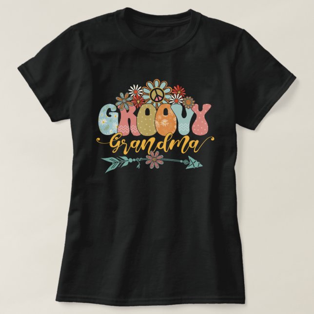 T-shirt Chemise super Grand-Mère, Grand-Mère Drôle, Pour L (Design devant)