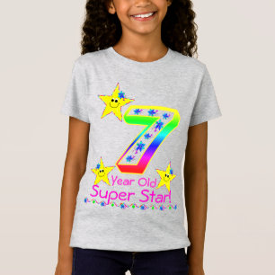 T-Shirt Chemise Super Star Filles 7 Ans