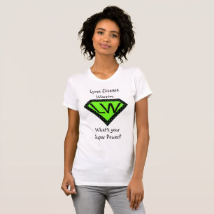 T-shirt Chemise Superhero guerrière de la maladie de Lyme