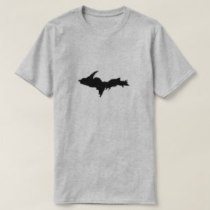T-shirt Chemise supérieure noire de logo de la péninsule