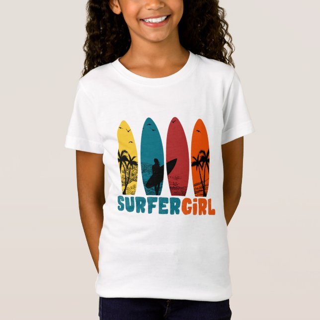 T-Shirt Chemise Surfer Rétro, Chemise Amateurs De Surf, Vi (Devant)
