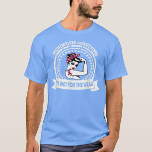 T-shirt Chemise Survivante Méningite Pas Pour Le Ruban Fai