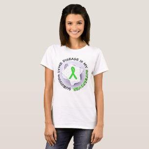 T-shirt Chemise Surviving Lyme Disease Superpower