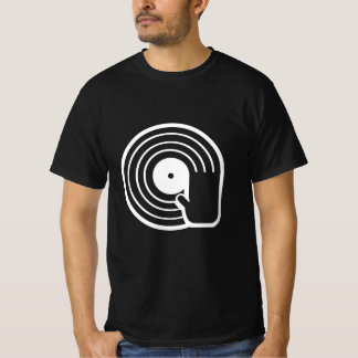 T-shirt Chemise T Cool DJ Vinyle Noir Album En Rotation