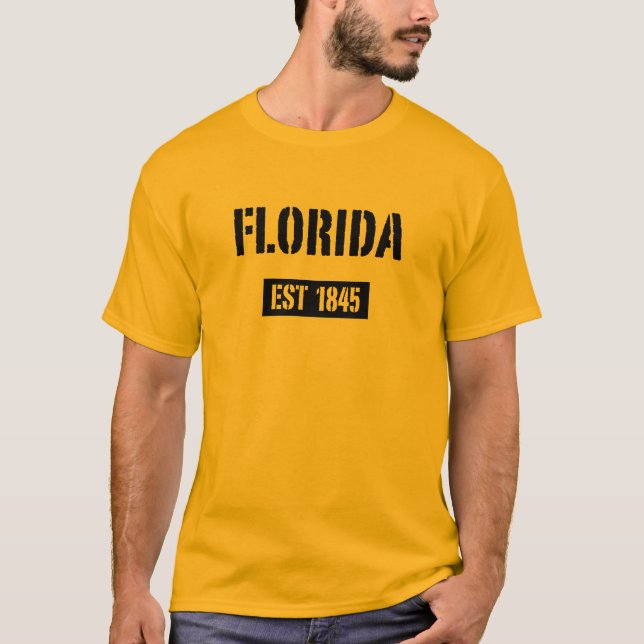 T-shirt Chemise T de Floride EST 1845 (Devant)