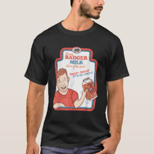 T-shirt Chemise T de lait de blaireau de miel