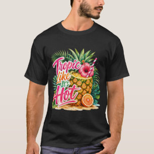 T-shirt Chemise T d'été tropicale de plage.