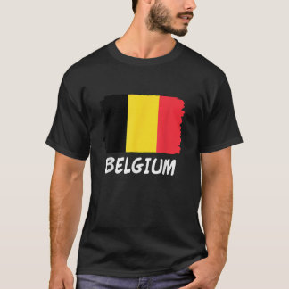 T-shirt Chemise T Drapeau Belgique