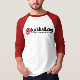 T-shirt Chemise T en coton à manches rouges 3/4