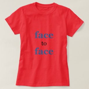 T-shirt Chemise T face à face