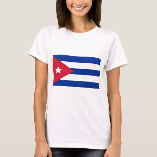 T-shirt Chemise T femme avec drapeau de Cuba