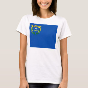 T-shirt Chemise T Femmes avec Drapeau de l'Etat du Nevada