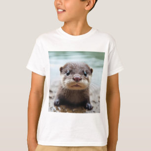 T-shirt Chemise T Otter mignonne - Chemises Animal mignonn