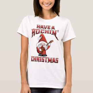 T-shirt Chemise T Père Noël Rockin Christmas