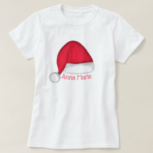 T-shirt Chemise T personnalisée Santa Hat